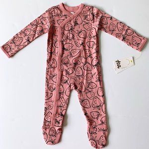 Tea Collection Side Snaps Footed Baby Romper 0-3 Months
